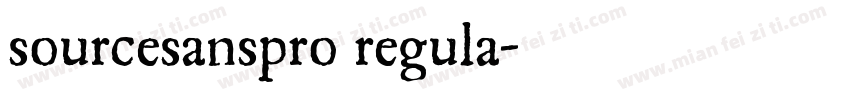 sourcesanspro regula字体转换